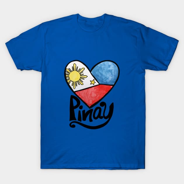 Pinay Filipino Flag T-Shirt by bubbsnugg